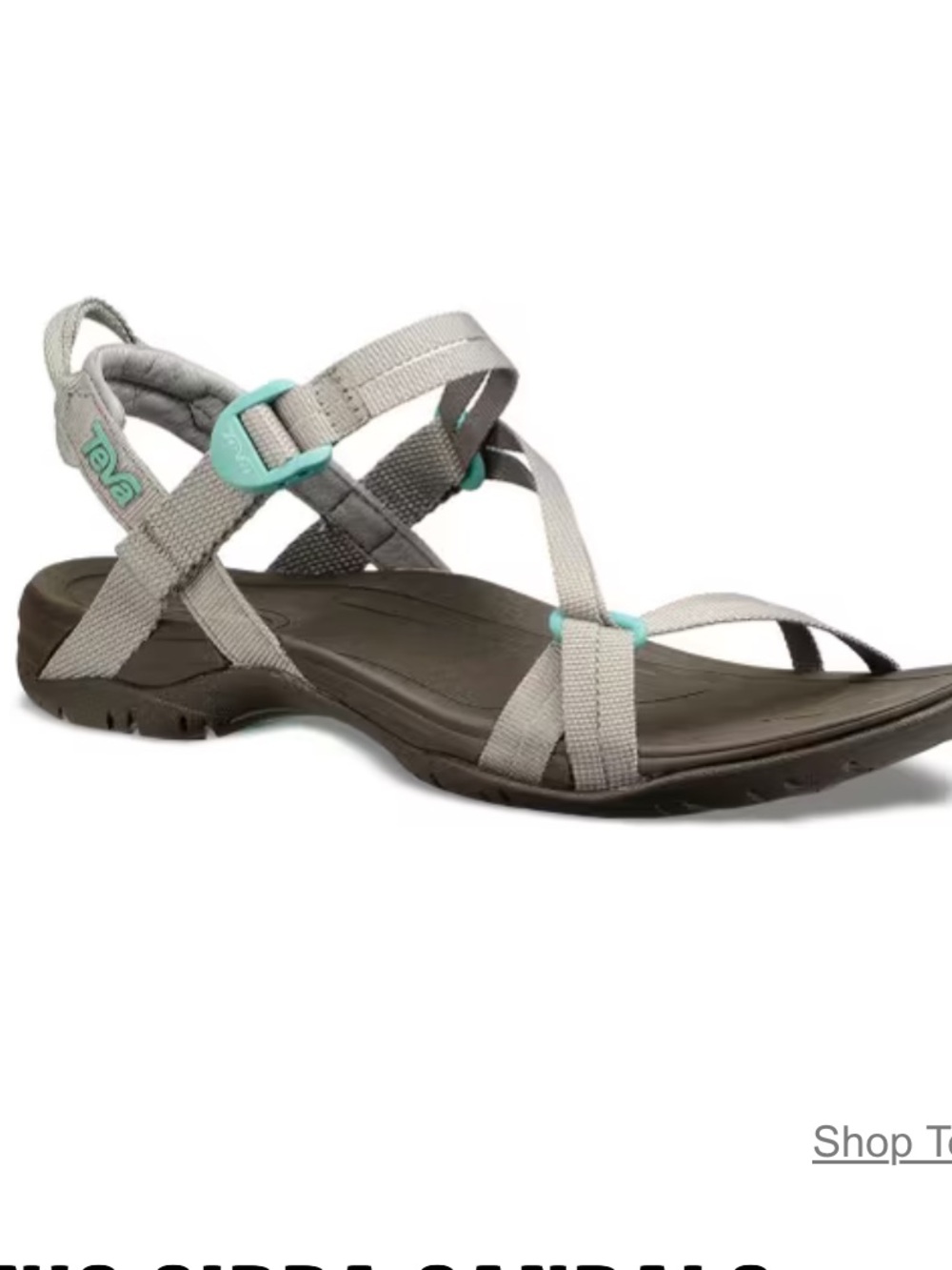 Teva Women's Sirra Sandals in Desert Sage and Teal Accents